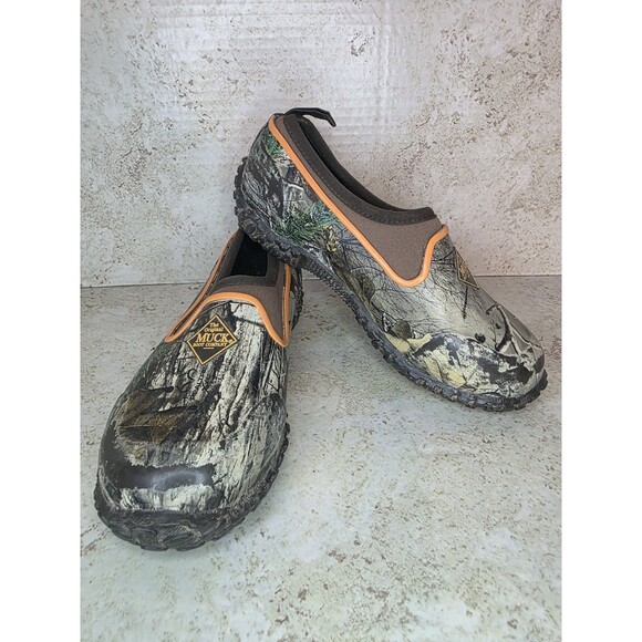 Muck Boot Muckster Kids Sz 2 Camouflage Riding Waterproof Outdoors Rain Shoes - Picture 1 of 8